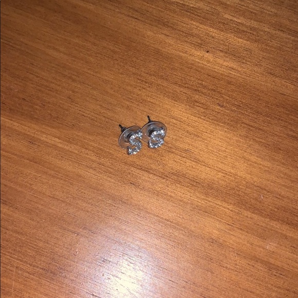 Diamond “S” Earrings - Picture 4 of 6